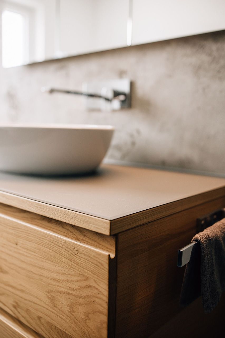 Schreinerei Häckl - Badezimmer Waschtisch aus Holz