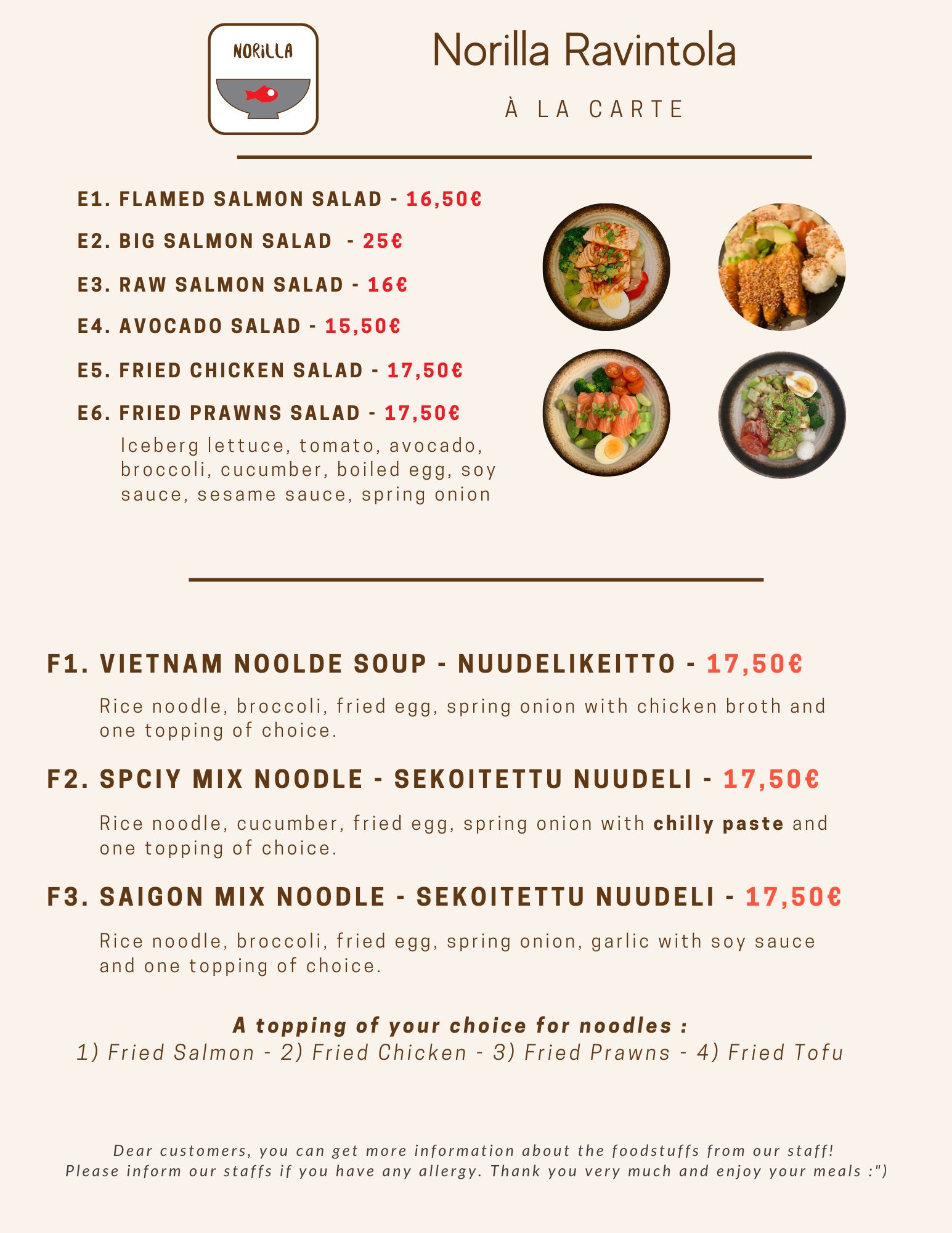 noodle & salad