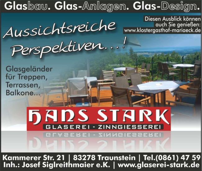 Aussicht Glasgeländer für Treppen, Terrassen und Balkone