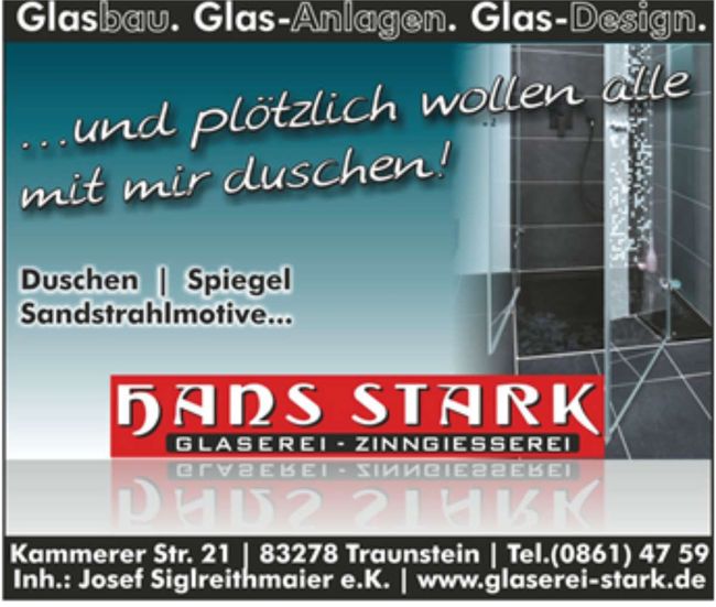 Glasdusche
