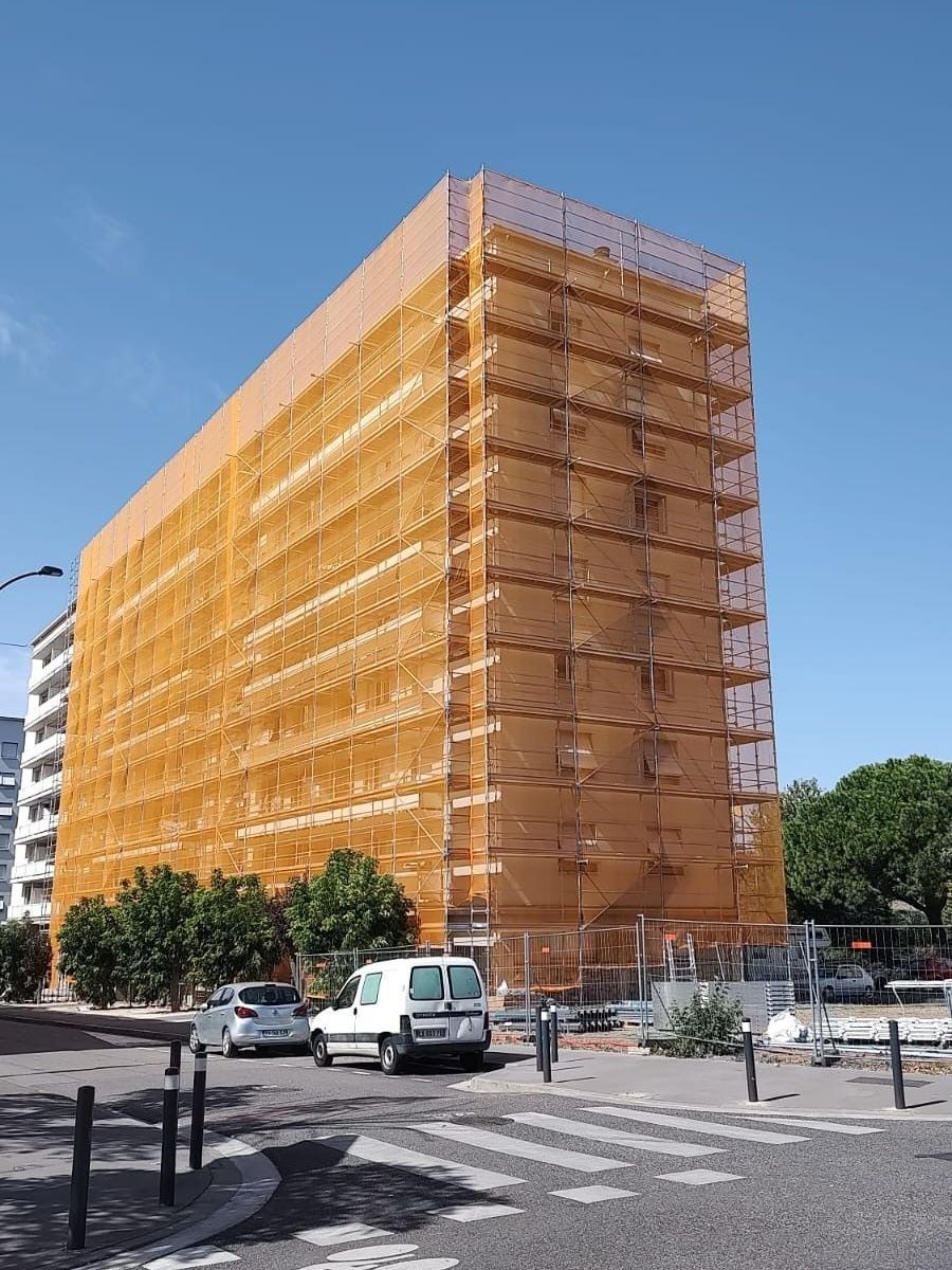 Protection d'échafaudage