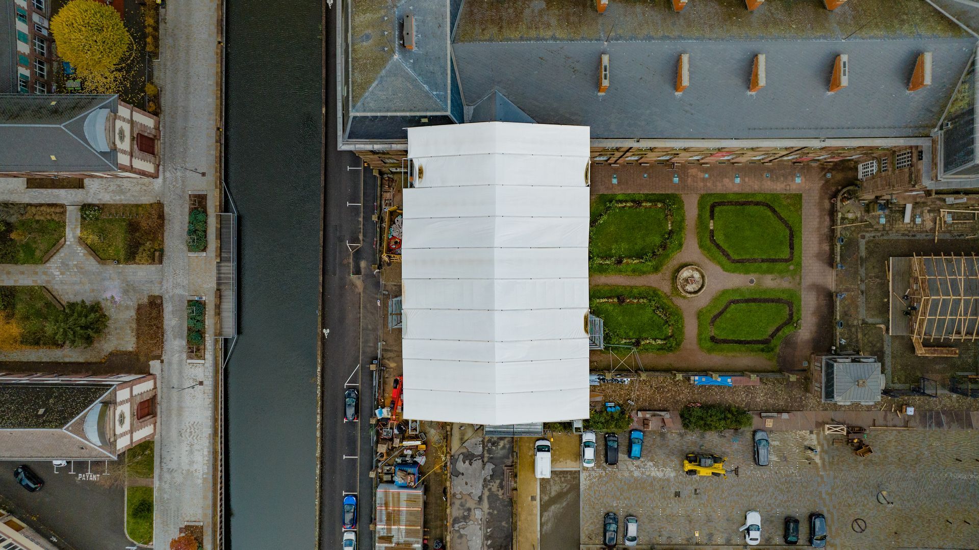 Filet de protection de bâtiment