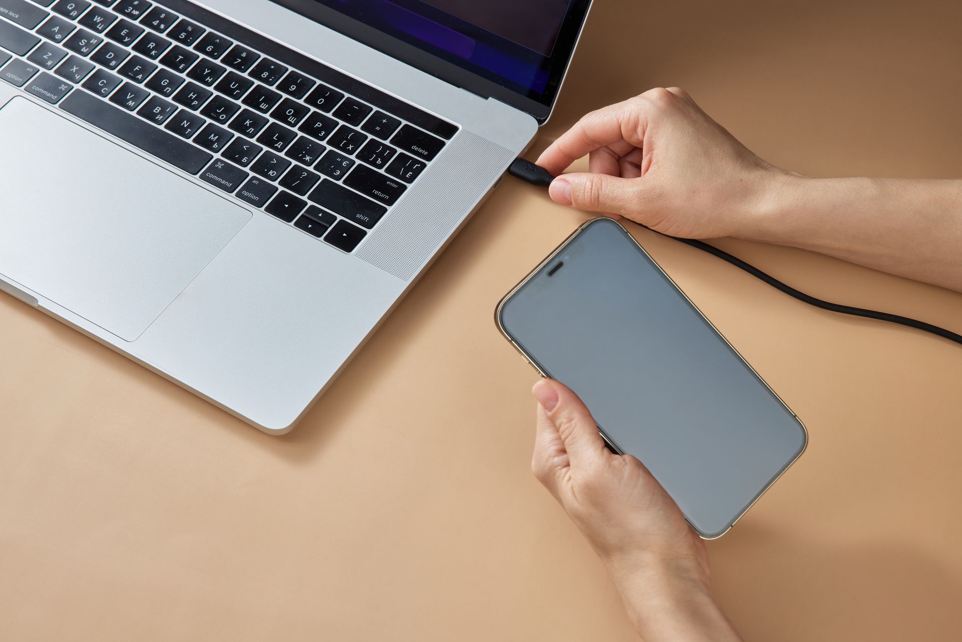 Un téléphone portable connecté