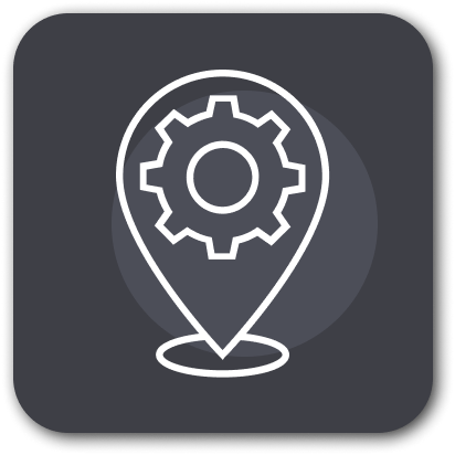 Picto de marquage de position avec un rouage