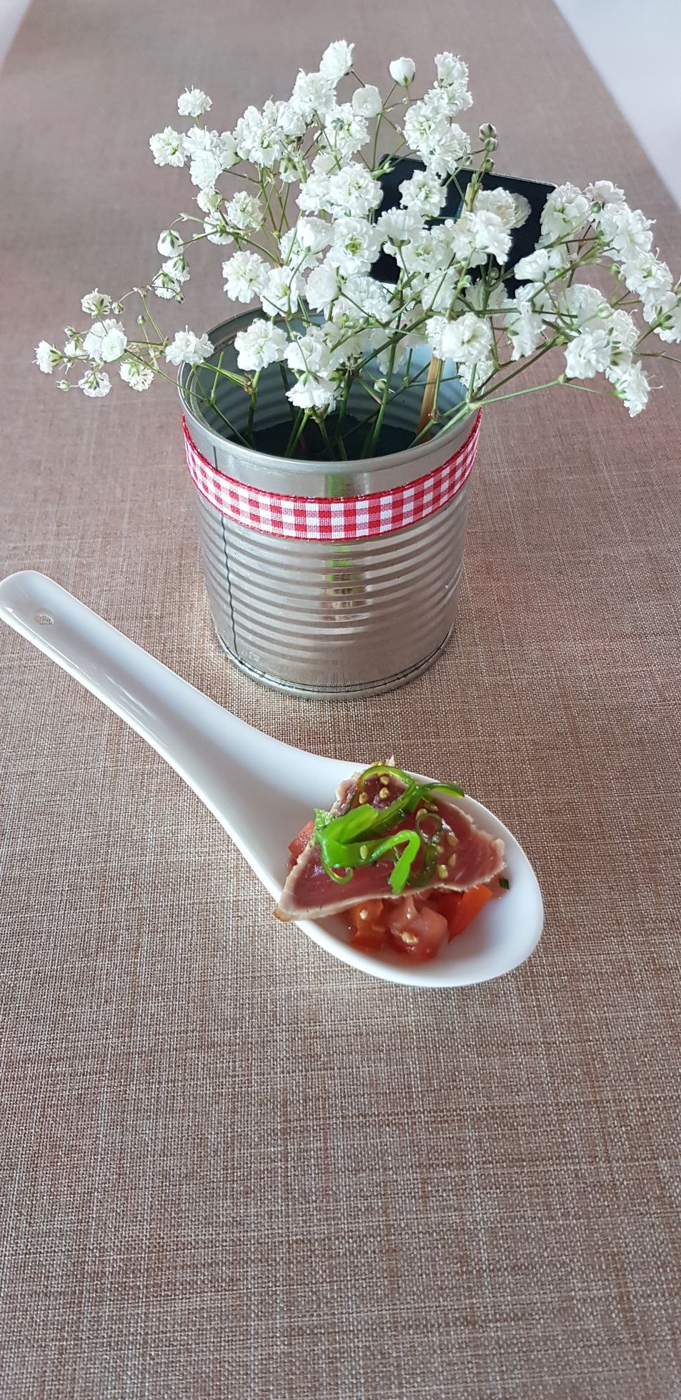 Petite bouchée à la cuillère cuisinée par Eve Rest Traiteur