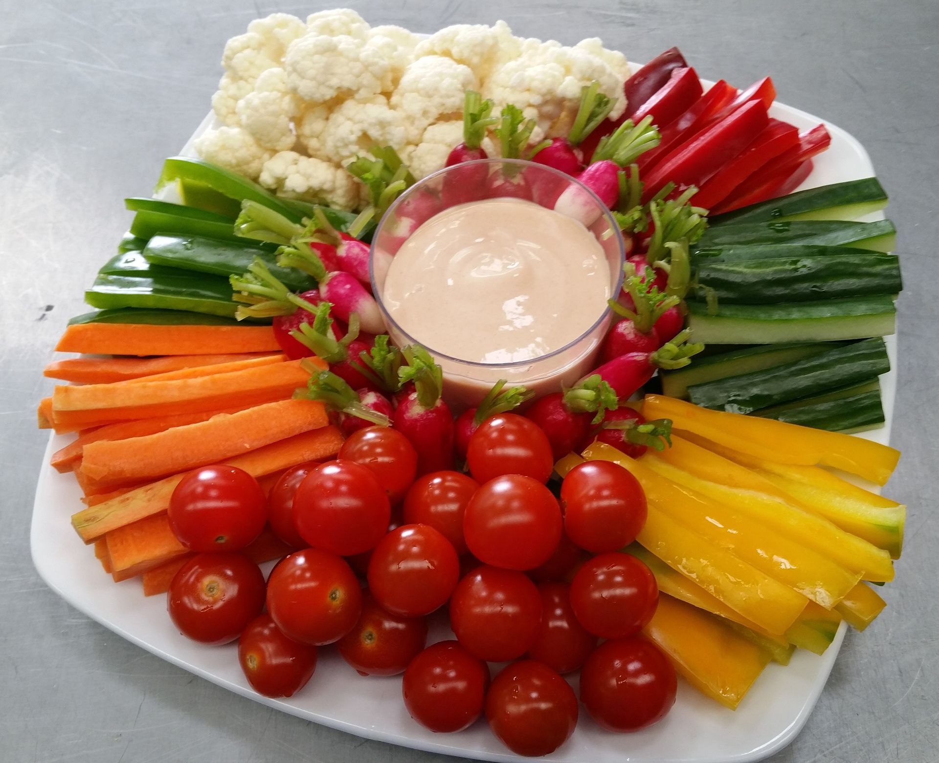 Légumes proposés en amuse-bouches