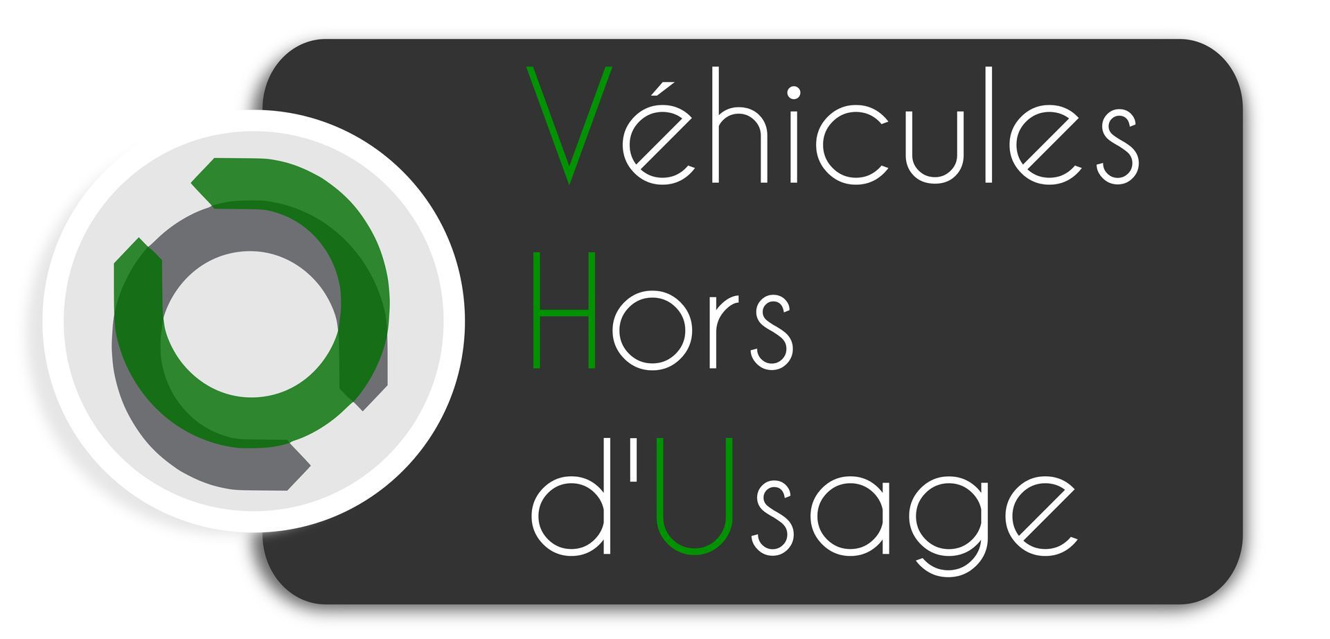 Logo VHU : Véhicules Hors d'Usage