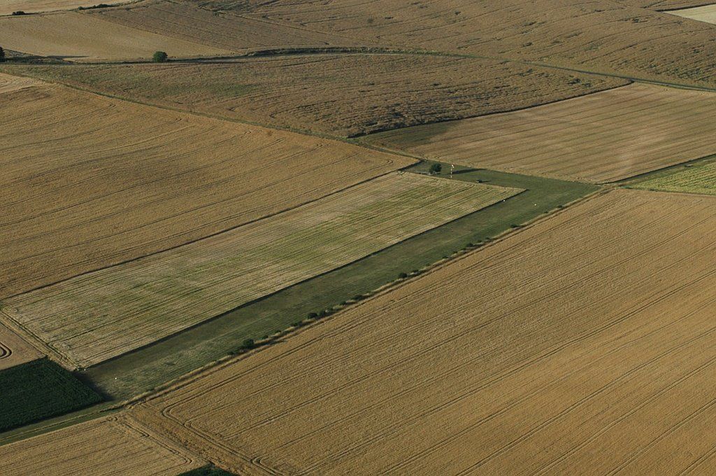 Champs vue du ciel