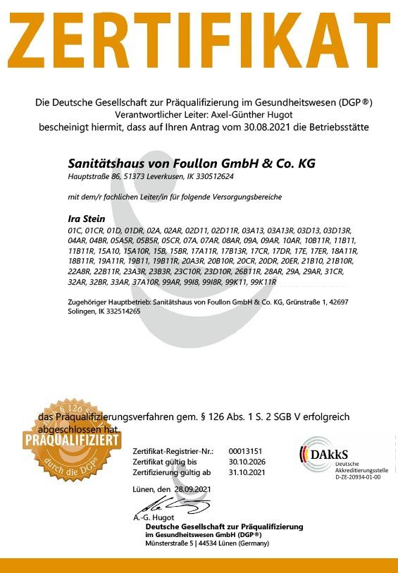 Es ist ein Zertifikat mit der Aufschrift „Zertifikat“.