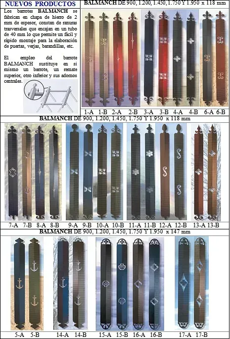 Tabla de lápices y bolígrafos de colores verticales con etiquetas, dispuestos en filas sobre un fondo blanco.