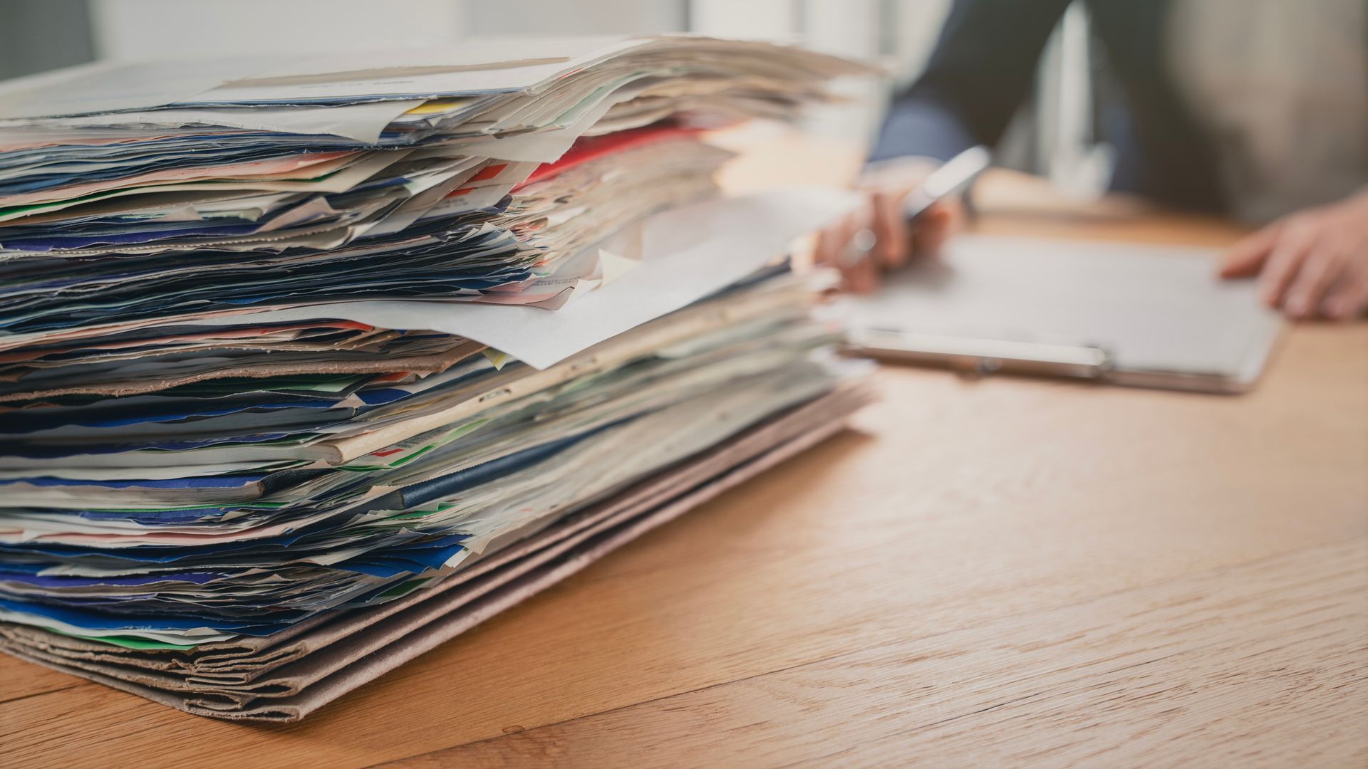 Un tas de documents.