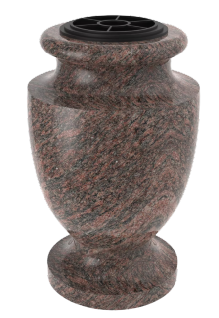 Un vase funéraire.