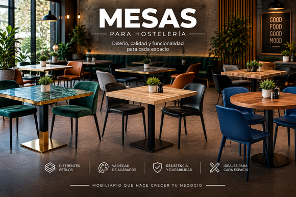 Un restaurante con mesas y sillas y luces violetas.