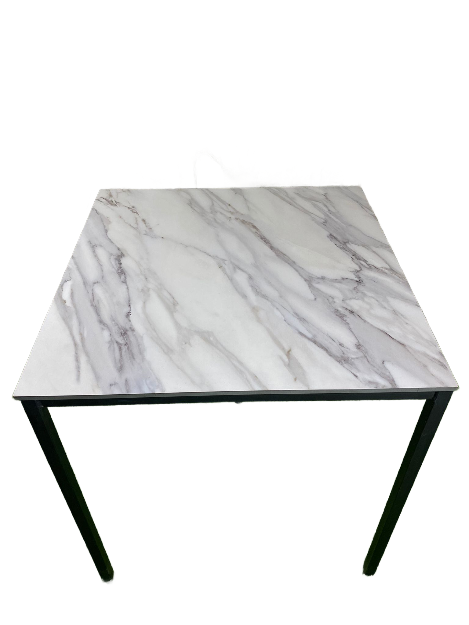 Mesa de exterior tablero mármol blanco