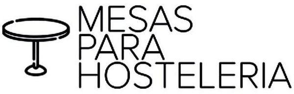 Un logotipo en blanco y negro para mesas de hostelería.