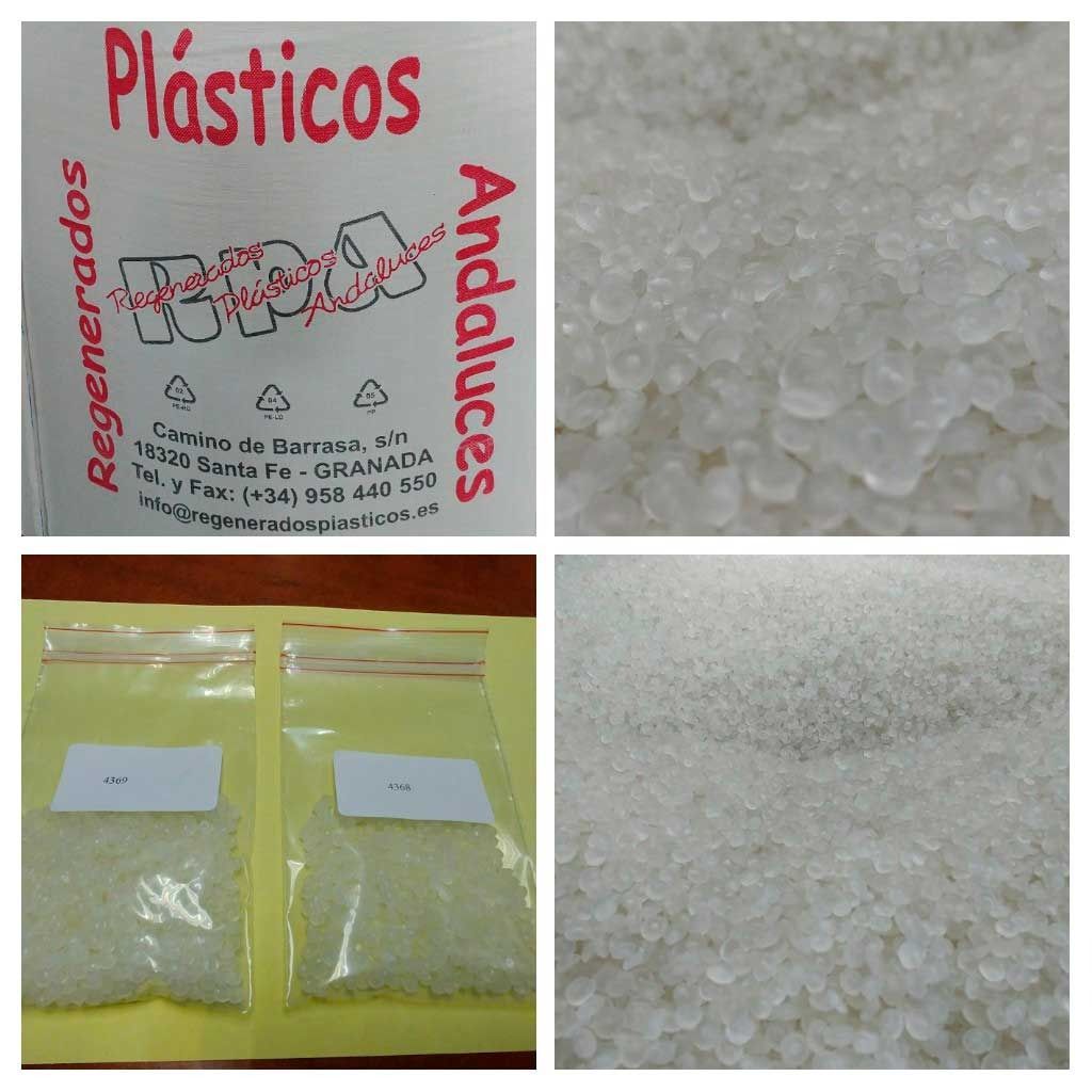 Una bolsa de plástico está sobre una mesa.
