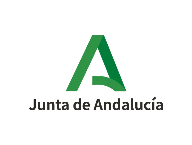 Logotipo de la Junta de Andalucía con una letra A verde sobre fondo blanco