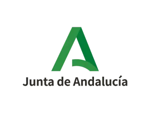 Logotipo de la Junta de Andalucía con una letra A verde sobre fondo blanco