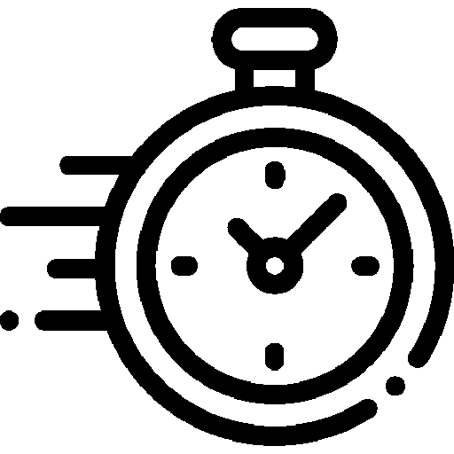 Pictogramme chronomètre représentant l'intervention rapide en 48h