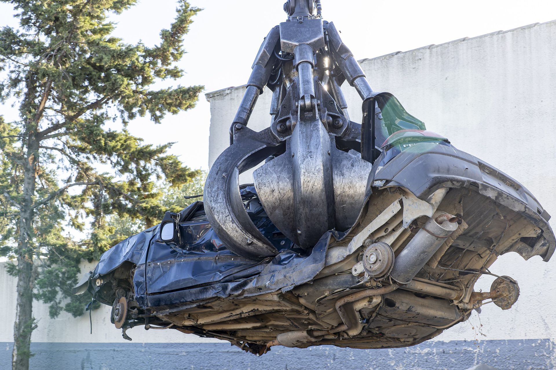 Destruction voiture ancienne