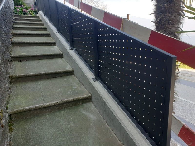 corrimano per scale esterne