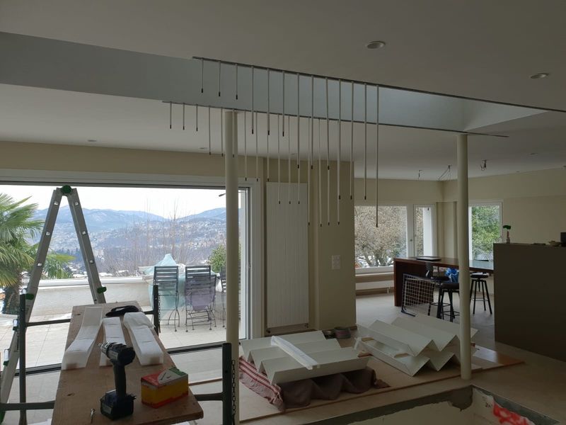 parapetto per scale interne