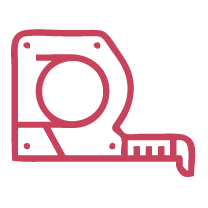 Pictogramme de mètre.