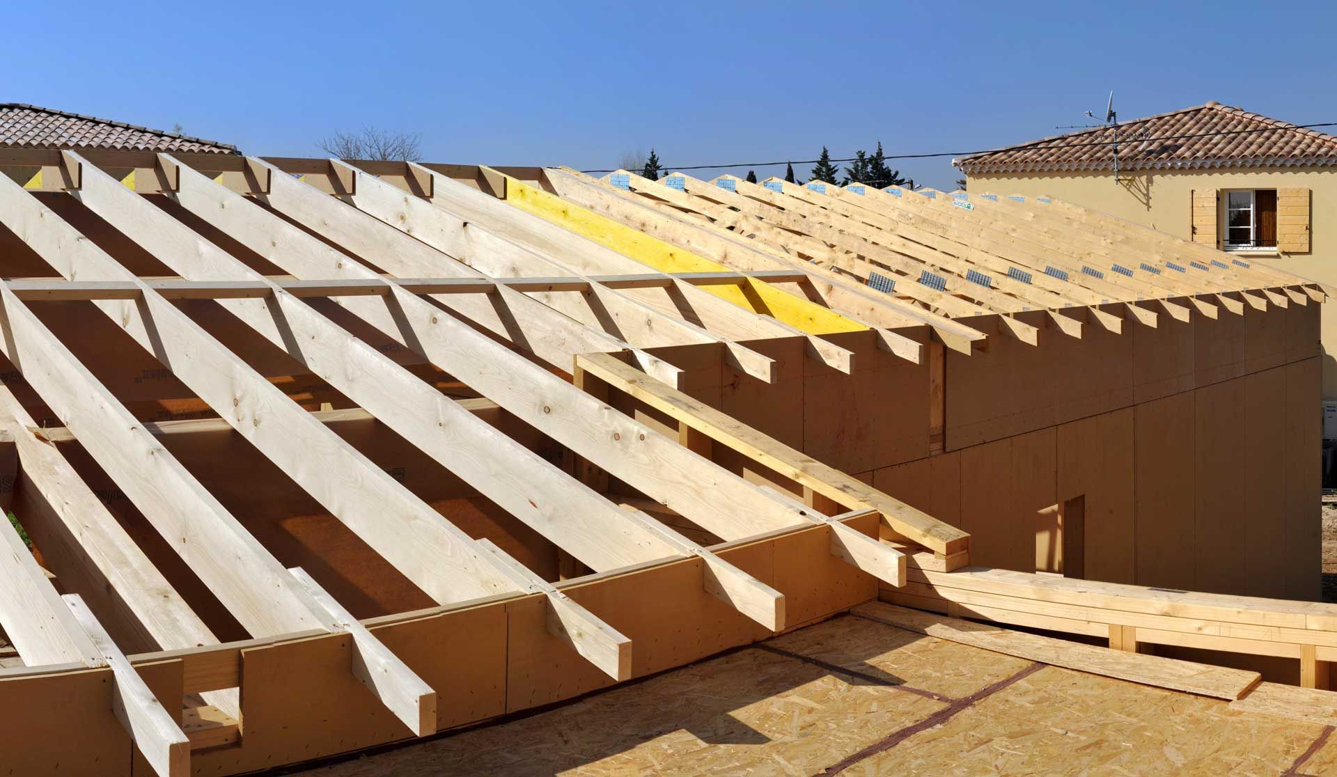 Construction de charpente de maison