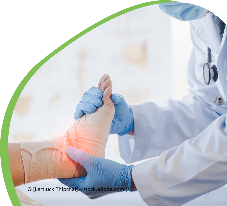 Zufriedene Kunden kaufen orthopädische Kompressionsstrümpfe in Ansbach.