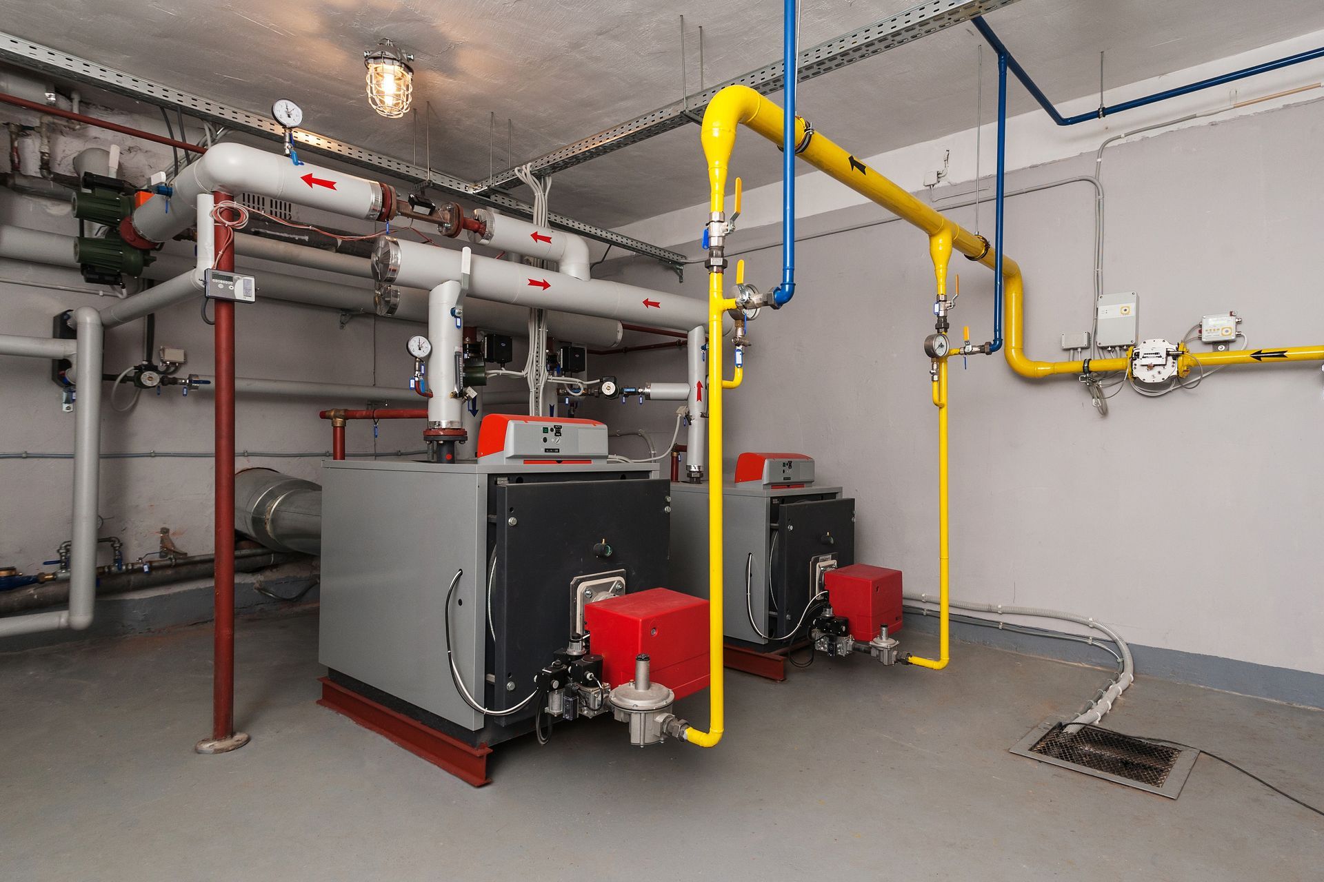 Un système de chauffage comprenant une chaudière à gaz