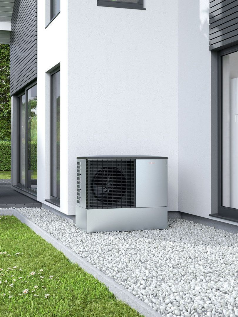 Élément externe d'une pompe à chaleur