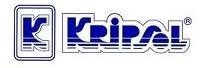 Logotipo de Kripal en azul y blanco con un emblema «K» estilizado
