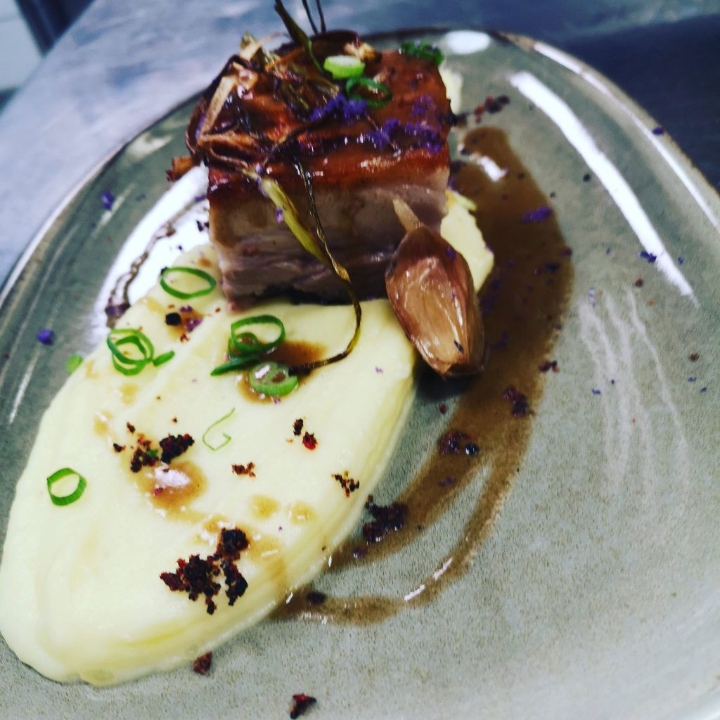 Assiette gastronomique de restaurant