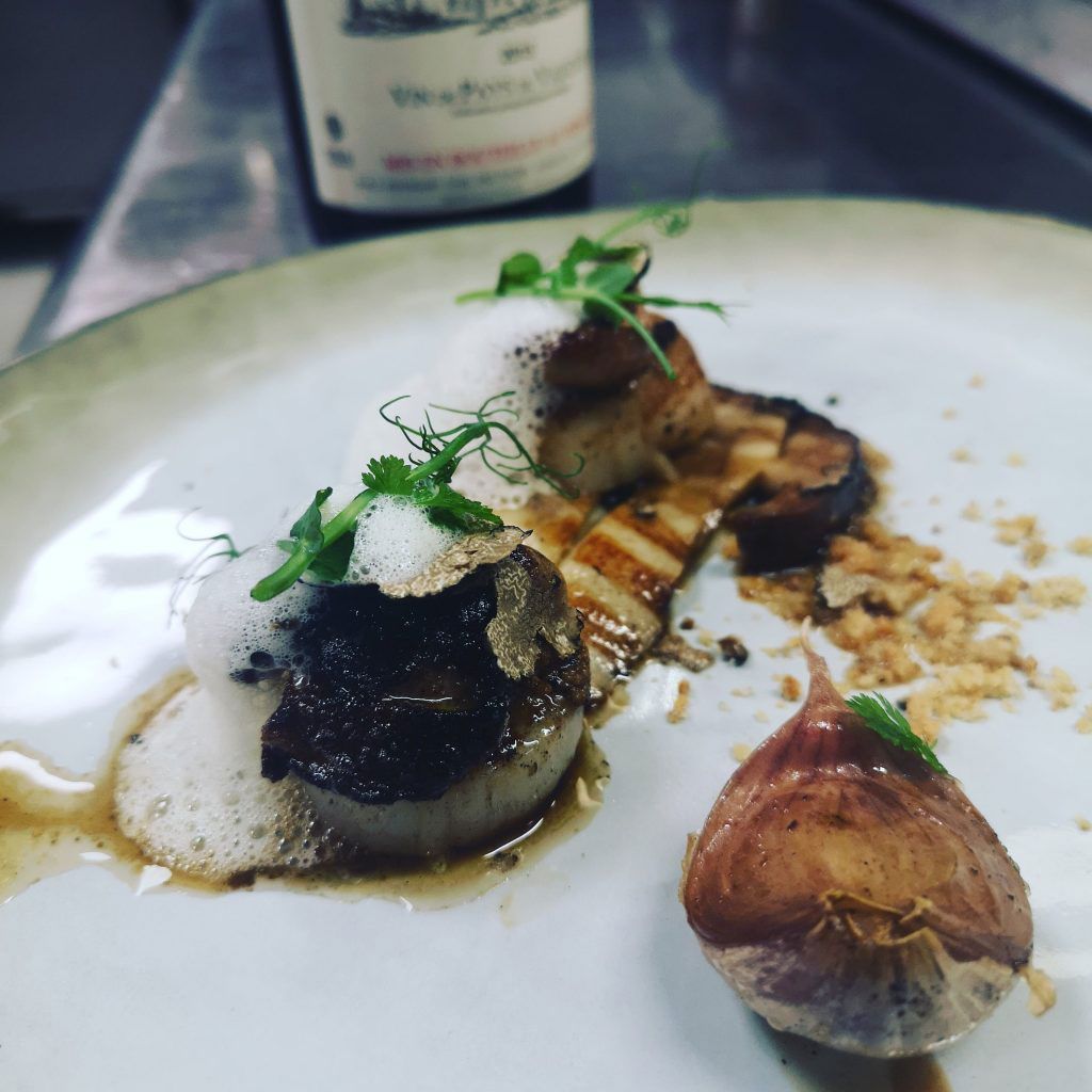 Plat gastronomique de restaurant