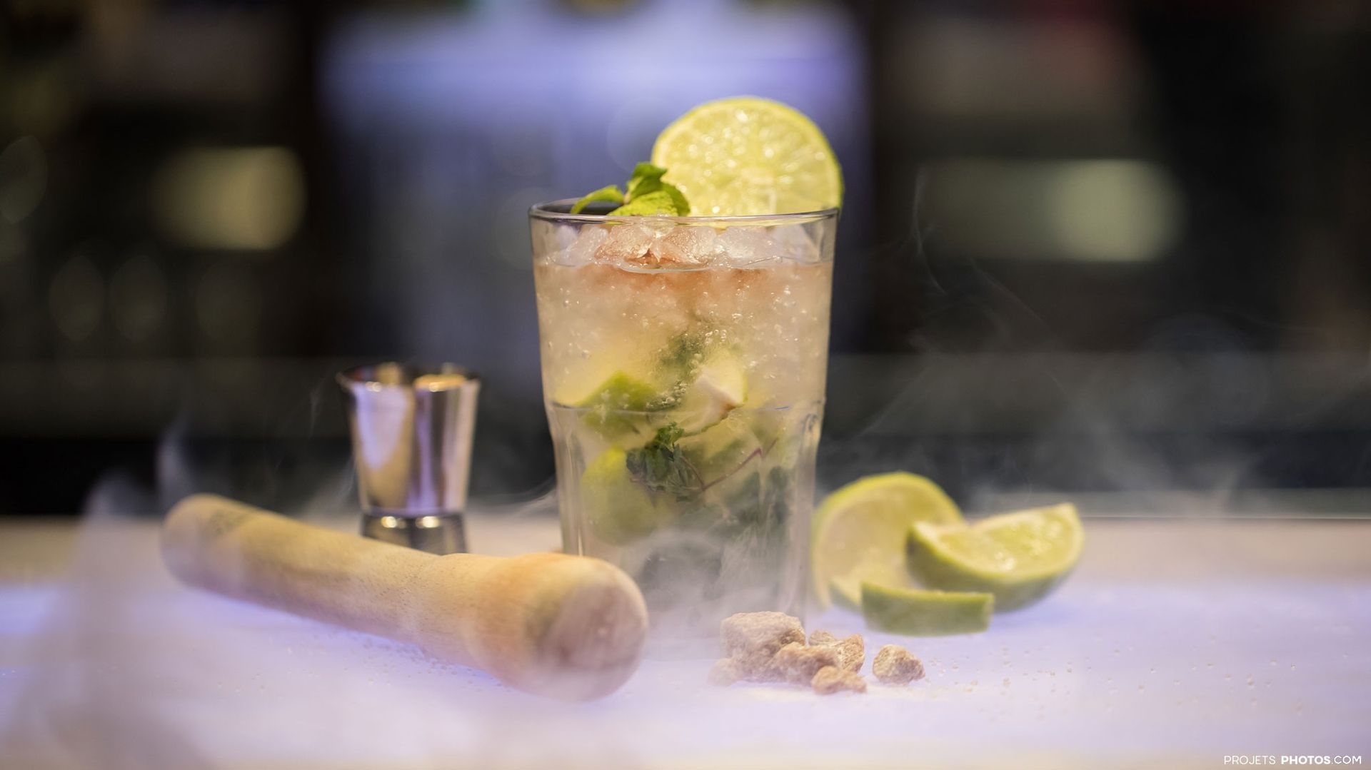 Cocktail avec du citron
