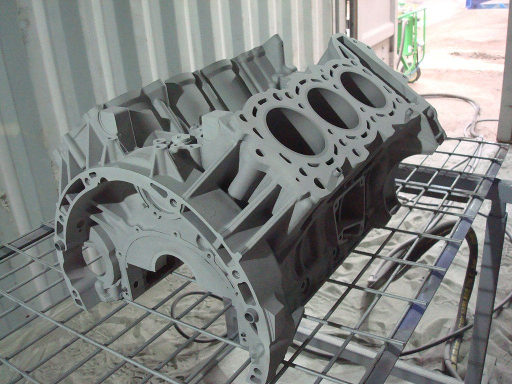 Bloc moteur d'une Mercedes