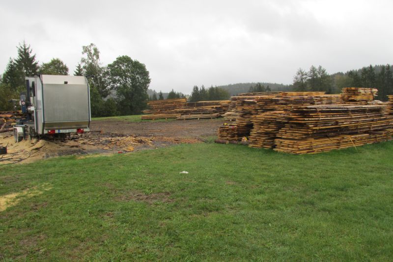 Holz und Grasfläche von Tribale Günter Mobiles Sägewerk