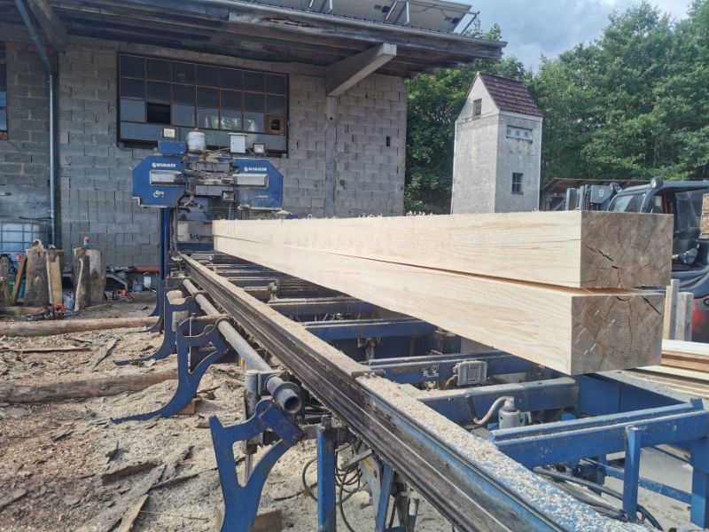 Mobile Sägemaschine von Tribale Günter Mobiles Sägewerk im Einsatz