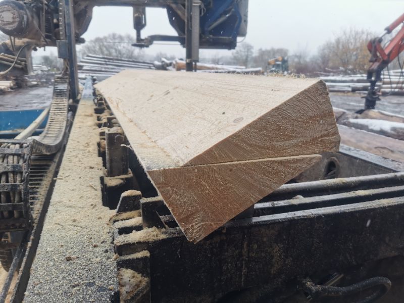 Mobile Sägemaschine von Tribale Günter Mobiles Sägewerk im Einsatz