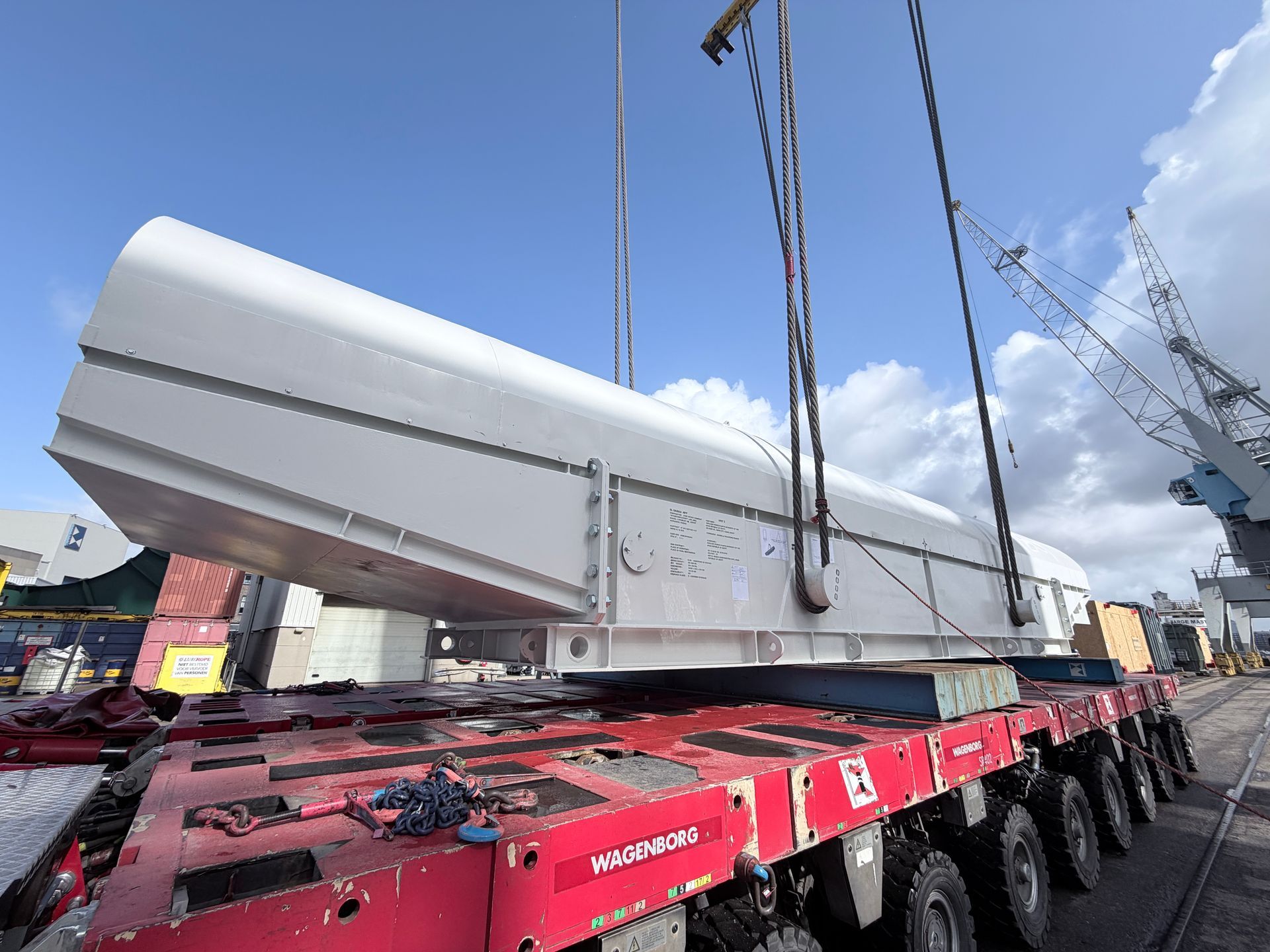 Coordination of inland barge transport from Rotterdam to Germany.