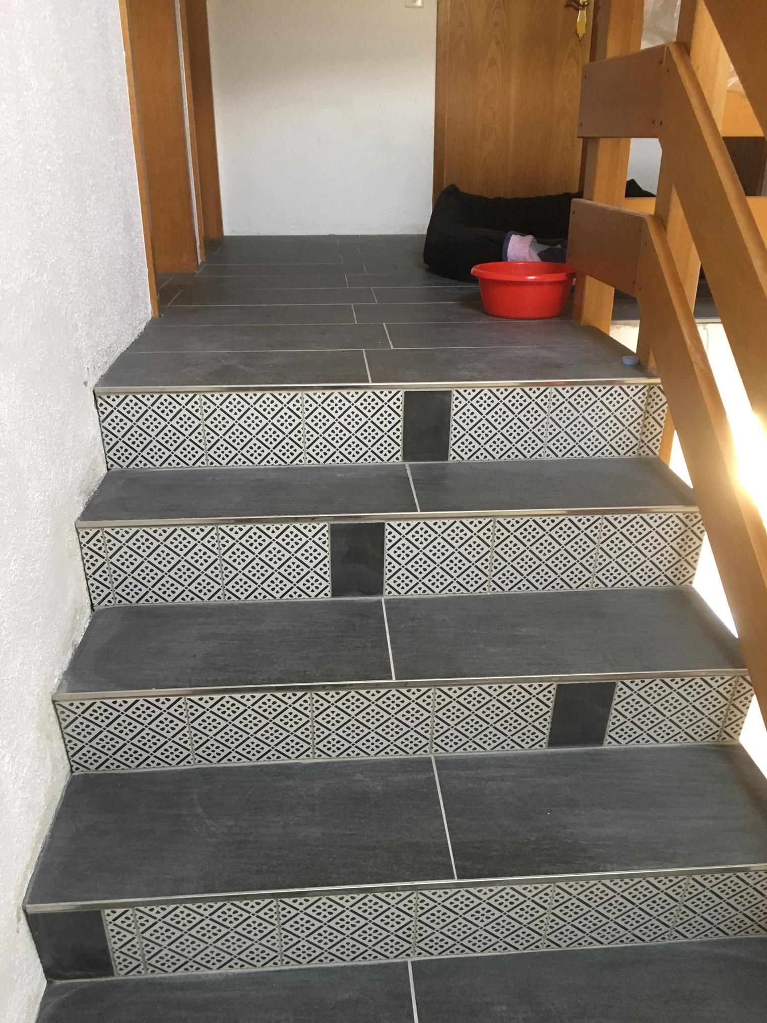 Treppe aus Steinplatten