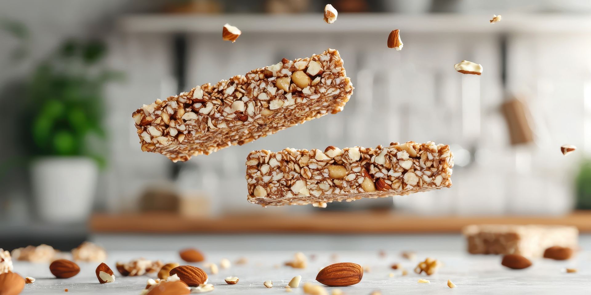 Deux barres de granola.