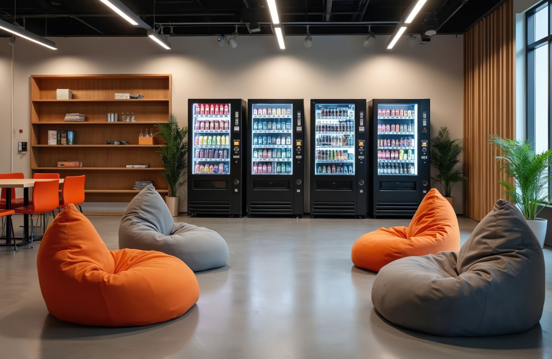Une salle de pause.