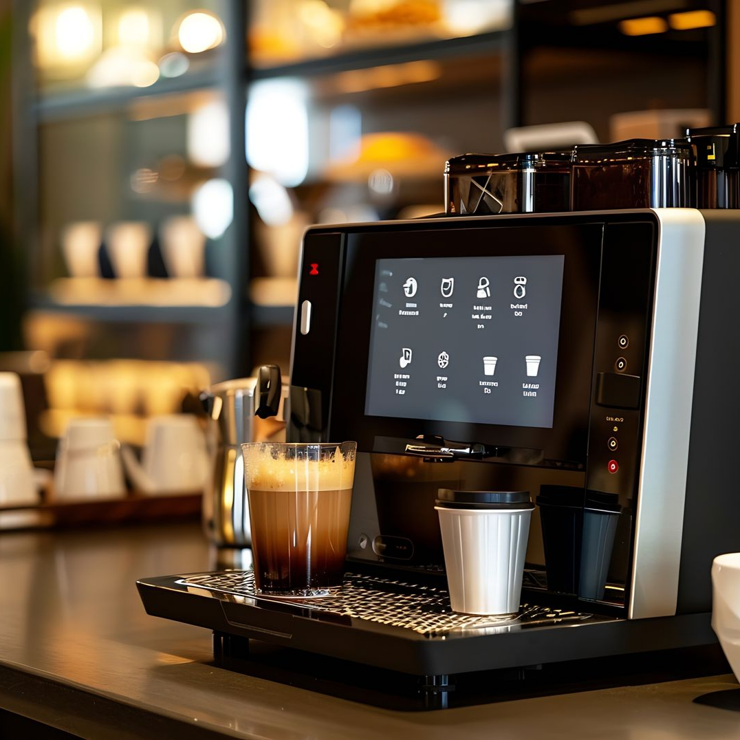 Une machine à café.
