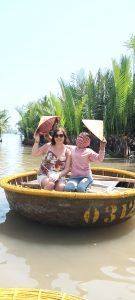 Lisa Mousley on Coconut Boats in Hoi An