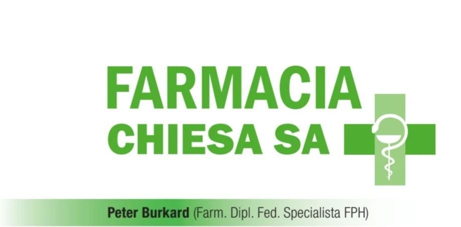 Un logo verde e bianco per la farmacia chiesa sa
