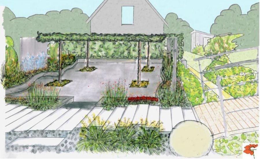 Planung eines Gartens durch Tirschmann Garten- und Landschaftsbau