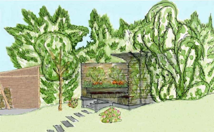 Planung eines Gartens durch Tirschmann Garten- und Landschaftsbau