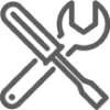 Icon Schraubenschlüssel und Schraubendreher