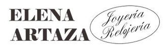 Logotipo de Elena Artaza Joyer&iacute;a y Relojer&iacute;a en texto negro con emblema ovalado en cursiva.